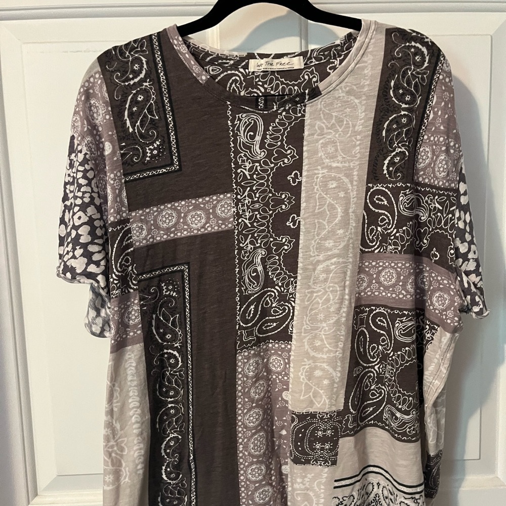 Free People paisley print T-shirt